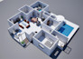 interior design houses with 3d modeling and realistic rendering